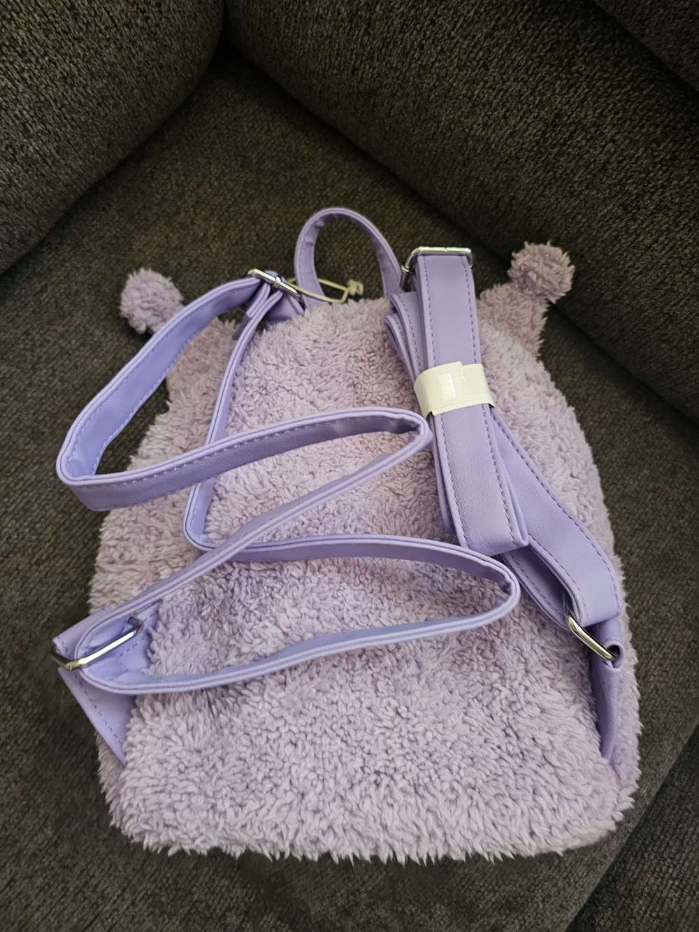 Sanrio Lavender Plush Kids Backpack with Pink Accents
